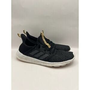 Adidas Cloudfoam Pure Black Running Shoes Women Size 7